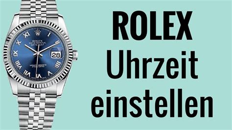 zeit einstellen rolex|rolex bedienungsanleitung 2022.